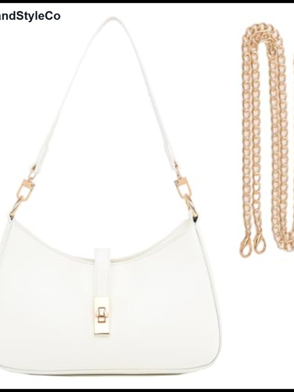 Women's Convertible Hobo Crossbody Bag Faux Leather 2 Straps Twist Lock